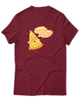 T-Shirt Αντρικό - Pizza Slice - Color Thumbnail Σκούρο Κόκκινο