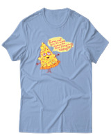 T-Shirt Αντρικό - Pizza Slice - Color Thumbnail Γαλάζιο