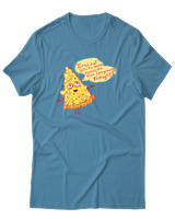 T-Shirt Αντρικό - Pizza Slice - Color Thumbnail Τιρκουάζ