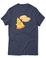 T-Shirt Αντρικό - Pizza Slice - Color Thumbnail Μπλε Γκρι