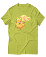 T-Shirt Αντρικό - Pizza Slice - Color Thumbnail Λαχανί