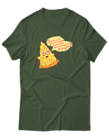 T-Shirt Αντρικό - Pizza Slice - Color Thumbnail Κυπαρισσί