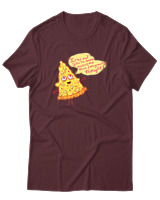 T-Shirt Αντρικό - Pizza Slice - Color Thumbnail Μπορντό