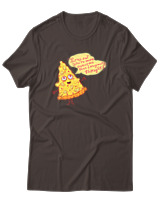 T-Shirt Αντρικό - Pizza Slice - Color Thumbnail Καφέ
