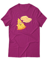T-Shirt Αντρικό - Pizza Slice - Color Thumbnail Φουξια