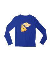 Μακρυμάνικο Μακό Παιδικό - Pizza Slice - Color Thumbnail Μπλε Ρουά