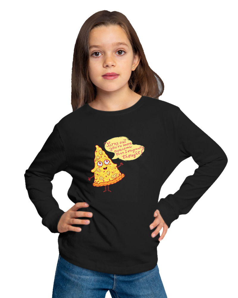 Μακρυμάνικο Μακό Παιδικό - Pizza Slice - Image 1