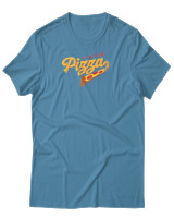 T-Shirt Αντρικό - Pizza Team - Color Thumbnail Τιρκουάζ