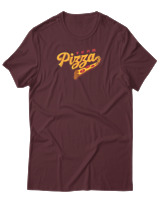 T-Shirt Αντρικό - Pizza Team - Color Thumbnail Μπορντό