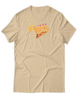 T-Shirt Αντρικό - Pizza Team - Color Thumbnail Μπεζ