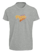 T-Shirt Fit Αντρικό - Pizza Team - Color Thumbnail Γκρι Μελανζέ