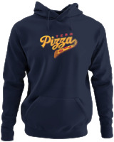 Φούτερ με κουκούλα - Pizza Team - Color Thumbnail Navy Blue