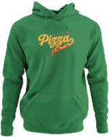 Φούτερ με κουκούλα - Pizza Team - Color Thumbnail Kelly Green
