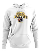 Φούτερ με κουκούλα - Pizzalicious - Color Thumbnail ΄Ασπρο