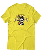 T-Shirt Αντρικό - Pizzalicious - Color Thumbnail Κίτρινο