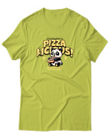 T-Shirt Αντρικό - Pizzalicious - Color Thumbnail Λαχανί