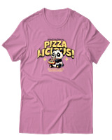 T-Shirt Αντρικό - Pizzalicious - Color Thumbnail Ροζ