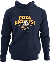 Φούτερ με κουκούλα - Pizzalicious - Color Thumbnail Navy Blue