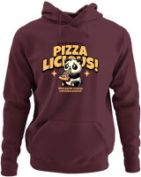 Φούτερ με κουκούλα - Pizzalicious - Color Thumbnail Marron