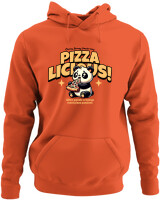 Φούτερ με κουκούλα - Pizzalicious - Color Thumbnail Orange
