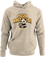Φούτερ με κουκούλα - Pizzalicious - Color Thumbnail Μπέζ