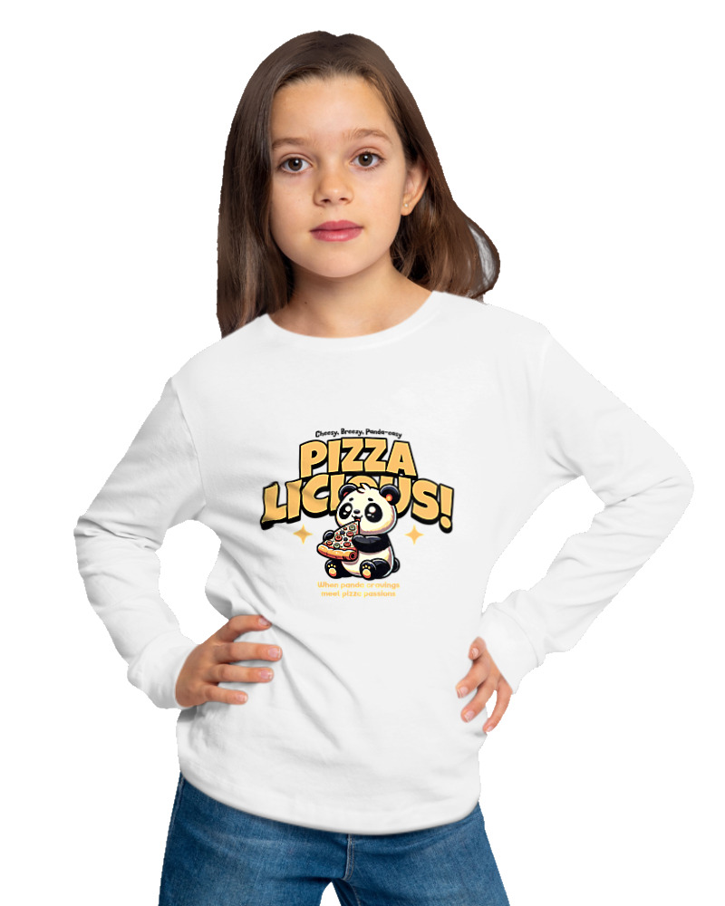 Μακρυμάνικο Μακό Παιδικό - Pizzalicious - Image 1