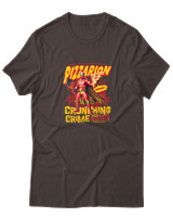 T-Shirt Αντρικό - Pizzarion - Color Thumbnail Καφέ