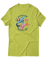 T-Shirt Αντρικό - Plastic Free - Color Thumbnail Λαχανί