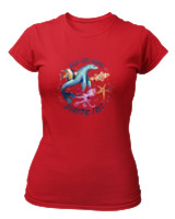 T-Shirt Στενή Γραμμή Γυναικείο - Plastic Free - Color Thumbnail Κόκκινο