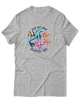T-Shirt  Γυναικείο - Plastic Free - Color Thumbnail Γκρί Μελανζέ