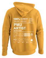 Φούτερ με κουκούλα - PMU Artist - Color Thumbnail Κίτρινο Χρυσό