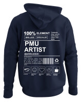 Φούτερ με κουκούλα - PMU Artist - Color Thumbnail Navy Blue