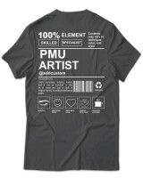 T-Shirt Unisex - PMU Artist - Color Thumbnail Ανθρακί