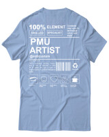 T-Shirt Unisex - PMU Artist - Color Thumbnail Γαλάζιο