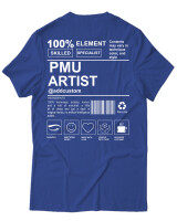T-Shirt Unisex - PMU Artist - Color Thumbnail Μπλε Ρουά