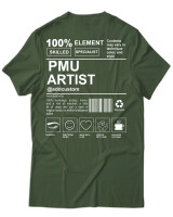 T-Shirt Unisex - PMU Artist - Color Thumbnail Κυπαρισσί