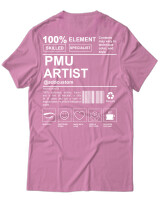 T-Shirt Unisex - PMU Artist - Color Thumbnail Ροζ