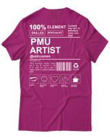 T-Shirt Unisex - PMU Artist - Color Thumbnail Φουξια