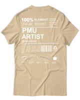 T-Shirt Unisex - PMU Artist - Color Thumbnail Μπεζ
