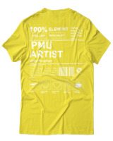 T-Shirt  Γυναικείο - PMU Artist - Color Thumbnail Κίτρινο