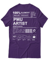T-Shirt  Γυναικείο - PMU Artist - Color Thumbnail Μώβ