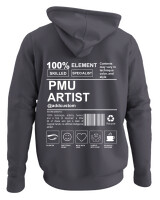 Φούτερ με κουκούλα - PMU Artist - Color Thumbnail Ανθρακί