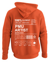 Φούτερ με κουκούλα - PMU Artist - Color Thumbnail Πορτοκαλί