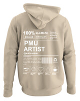 Φούτερ με κουκούλα - PMU Artist - Color Thumbnail Μπέζ