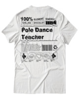 T-Shirt Αντρικό - Pole Dance Teacher - Color Thumbnail Άσπρο