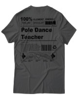 T-Shirt Αντρικό - Pole Dance Teacher - Color Thumbnail Ανθρακί