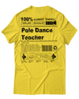 T-Shirt Αντρικό - Pole Dance Teacher - Color Thumbnail Χρυσό Κίτρινο