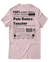 T-Shirt Αντρικό - Pole Dance Teacher - Color Thumbnail Απαλό Ροζ