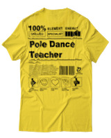 T-Shirt  Γυναικείο - Pole Dance Teacher - Color Thumbnail Κίτρινο Χρυσό