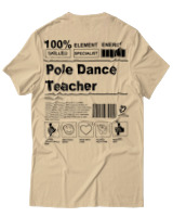 T-Shirt  Γυναικείο - Pole Dance Teacher - Color Thumbnail Μπέζ